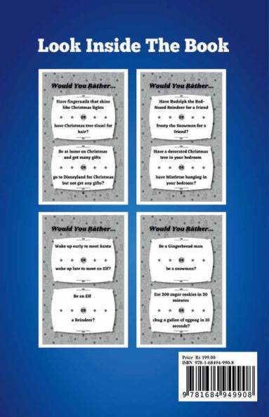 Would you Rather? Christmas Edition : A Fun Question Game And Activity Book For Kids For Teens Perfect Gift For Christmas