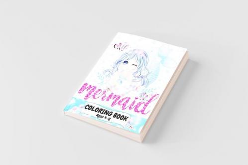 Mermaid Coloring Book Ages 4-8