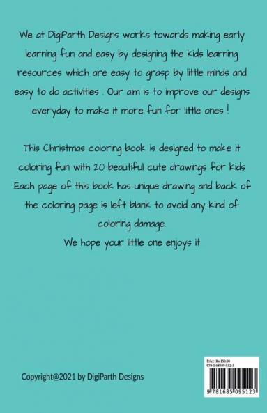Kids Coloring Book for Christmas : Kid's Age group 2-4 years