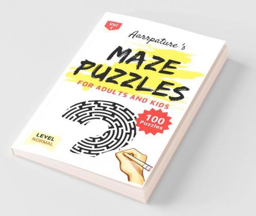 Maze Puzzles Game Book [ Normal Level ] : 100 Maze Puzzles For Kids And Adults [ Volume 1 ]