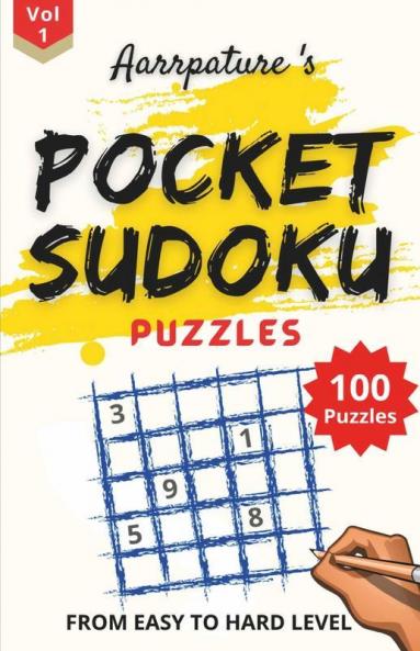 Pocket Sudoku Puzzles Game Book [ Easy To Hard ] Combo Of 100 Sudoku Puzzles [ Easy To Hard Levels ] Volume 1 Adults And Kids I Large Print