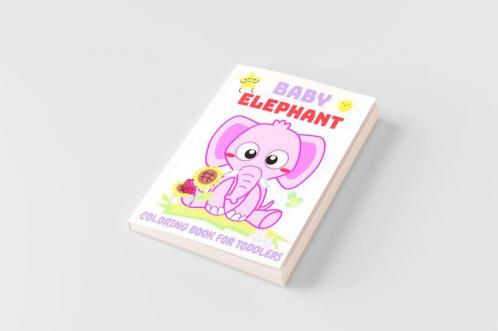 Baby Elephant Coloring Book for Kids