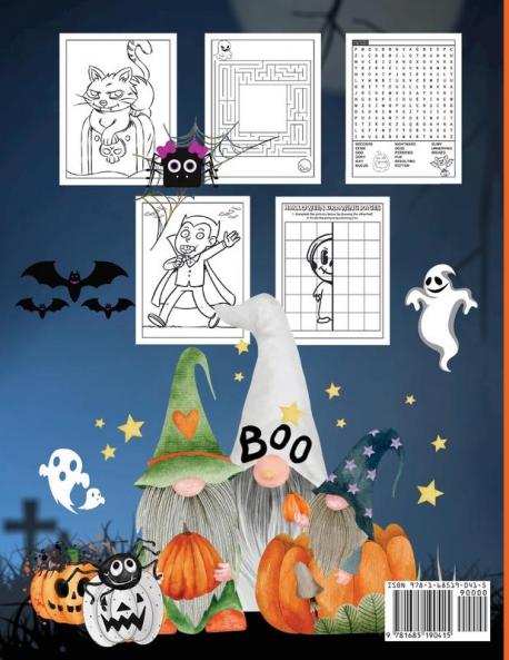 My Spooky Halloween: An Amazing Activity and Coloring Book Mazes Word Searches and More Pre-schoolers Kids Ages 4-8