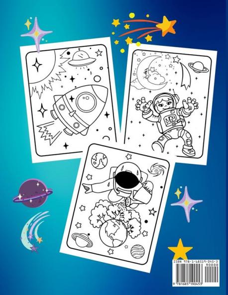 Galaxy Coloring Book for Toddlers: A Funny Coloring Book for Kids Pre-school Kindergarten Ages 3+