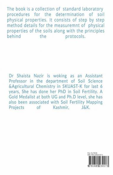 Practical Manual for measurement of Soil Physical properties