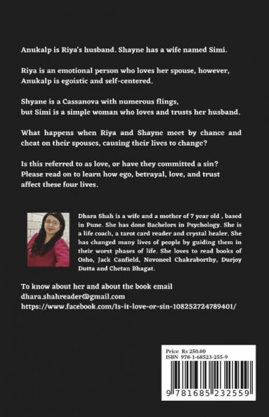 Is it love or sin? : A Emotional Journey of Love Trust and Betrayal
