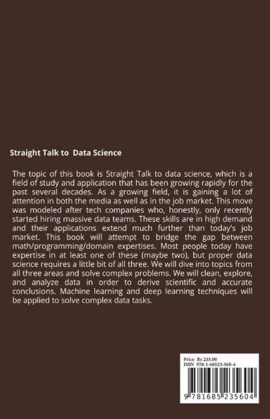 Straight Talk to Data Science