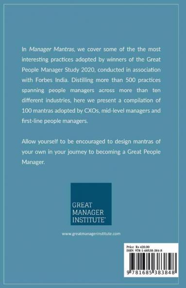 Manager Mantras 3 : Find your mantra