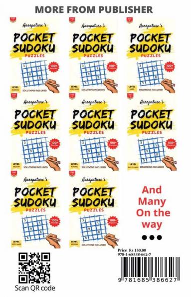 Pocket Sudoku Puzzles [ Very Hard ] Volume 2 : Collection of [ VERY HARD ] Sudoku Puzzles along with Solutions for Adults and Experts