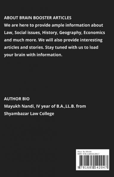 WHITE-COLLAR CRIMES AND ITS EXTENSIVE COPIOUS CLASSIFICATIONS IN INDIA : Volume 1 Issue 2 of Brain Booster Articles