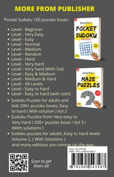Sudoku Puzzles [ Beginner To Expert ] Volume 2 Combo Of 300+ Sudoku Puzzles From Easy To Hard Level I For Adults And Kids I With Answers
