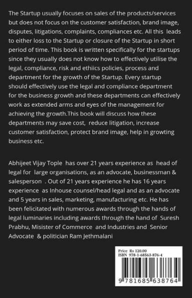 Importance Of Legal Compliance Ethics Recovery & Risk In Startup For Business Growth & How To Effectively Utilise It: Growth Handbook For Startup