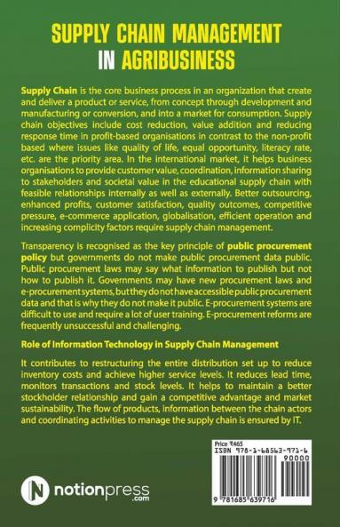 Supply Chain Management In Agribusiness