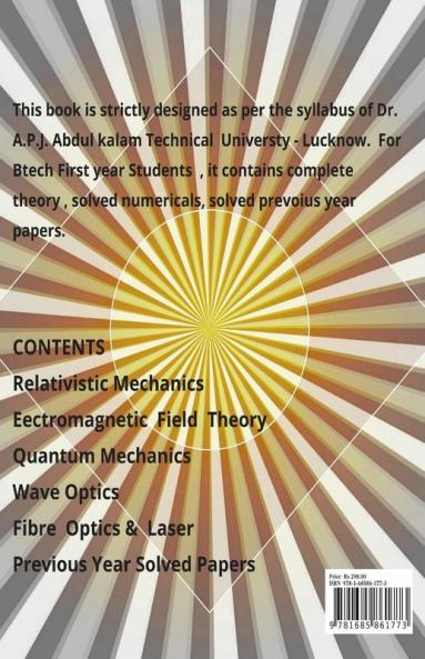Engineering Physics For B.Tech First Year : Dr. AP.J.Abdul Kalam Technical University Lucknow