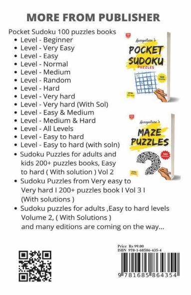Maze Puzzles For Kids And Beginners [ Easy Level ] : 100 Maze Puzzles For Kids And Beginning Adults L Volume 1 L With Large Prints