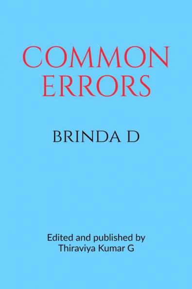 COMMON ERRORS