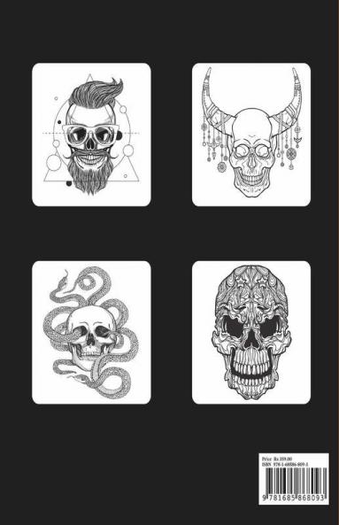 Skull Coloring Book For Adults