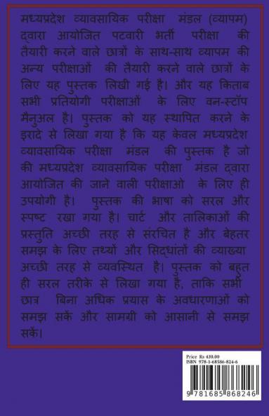 madhya pradesh patwari chayan pariksha 2021 / मध्य प्रदेश पटवारी चयन परीक्षा २०२१