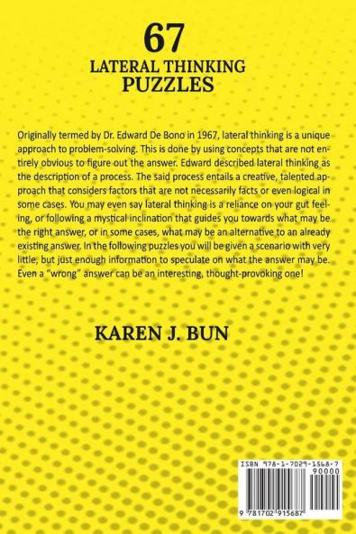 67 Lateral Thinking Puzzles