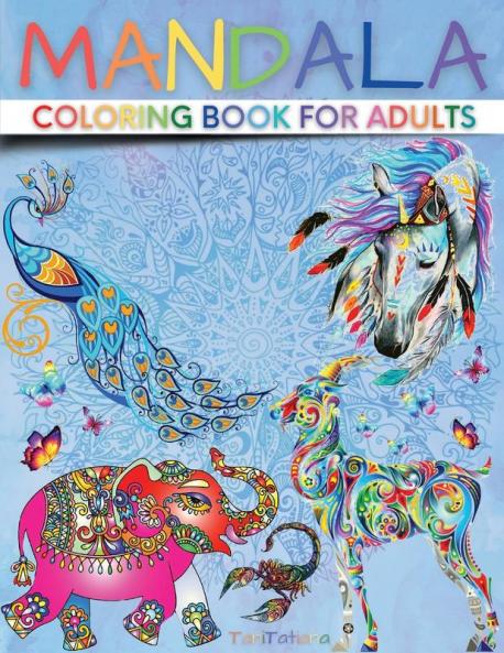 Mandala Coloring Book for Adults: Paisley Adult Coloring Books with Cute Animal Mandala Stress Relieving Flower Designs Creative Patterns and More