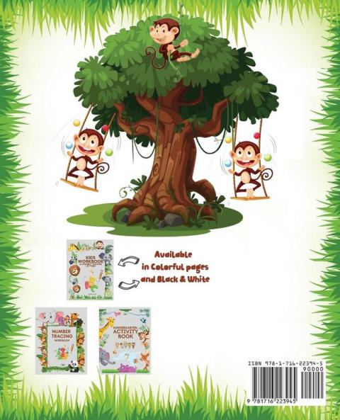 Learning Colors and Color by Number Activity Book- Amazing Colorful pages with animals Learn and Match the Colors for Toddlers Fun and Engaging ... Trace and Color Book for Kids ages 1-4