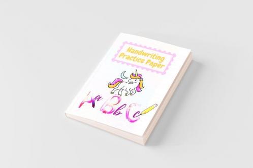 Adorable Kindergarten writing paper with lines for ABC kids | Notebook with Dotted Lined Sheets for K-3 Students