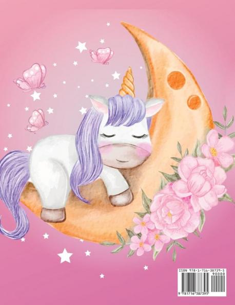 Unicorn coloring book for girls