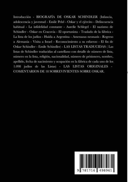 LOS 1.098 JUDIOS DE OSKAR SCHINDLER