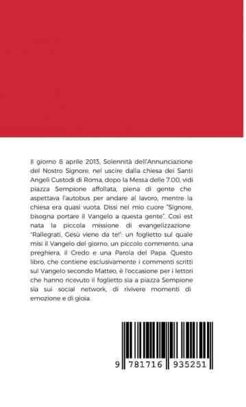 Rallegrati Gesù viene da te!