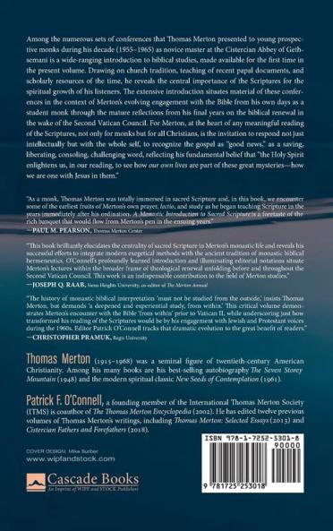 A Monastic Introduction to Sacred Scripture: Novitiate Conferences on Scripture and Liturgy 1