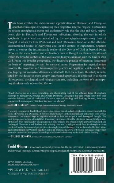 Radical Apophasis: The Internal "Logic" of Plotinian and Dionysian Negation