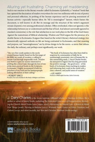 Wisdom and Work: Theological Reflections on Human Labor from Ecclesiastes