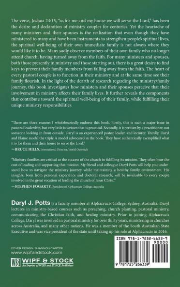 As for Me and My House: Keys to a Flourishing Family and a Fulfilled Ministry