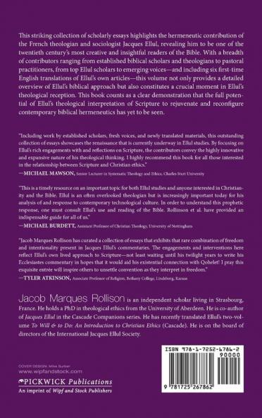 Jacques Ellul and the Bible
