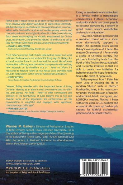 Aliens in Your Native Land: 1 Peter and the Formation of Christian Identity