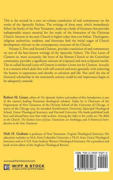 The Apostolic Fathers A New Translation and Commentary Volume II: First and Second Clement