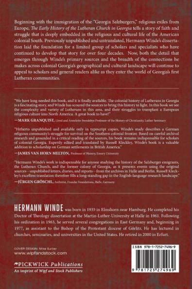 The Early History of the Lutheran Church in Georgia