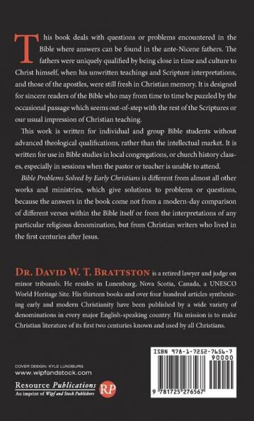 Bible Problems Solved by Early Christians