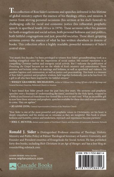 Preaching the Gospel: Collected Sermons on Discipleship Mission Peace Justice and the Sacraments
