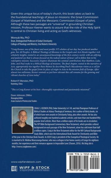 For All Peoples: A Biblical Theology of Missions in the Gospels and Acts