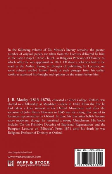 Lectures and Other Theological Papers