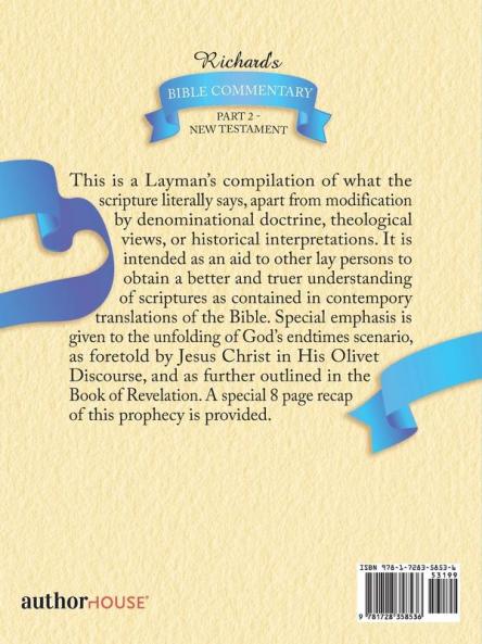 Richard's Bible Commentary: Part 2 - New Testament