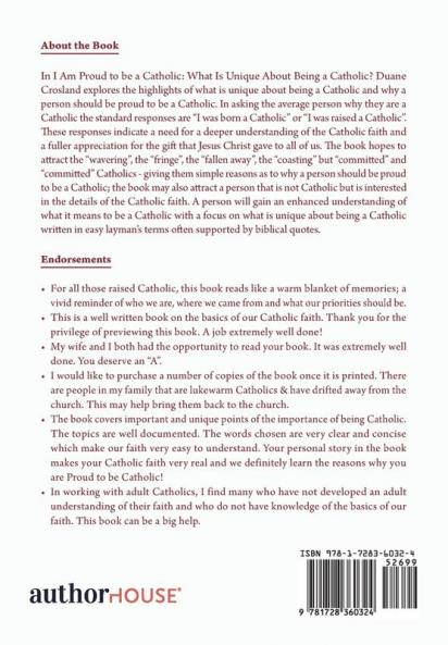 I Am Proud to Be a Catholic!