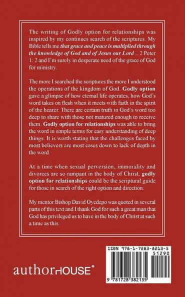 Godly Option for Relationships