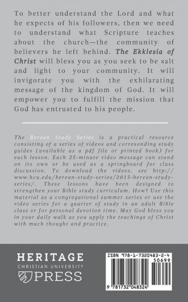 Ekklesia of Christ: Becoming the People of God: 1 (Berean Study)