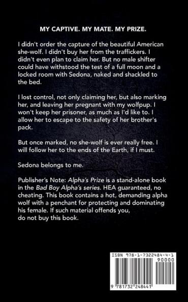Alpha's Prize: A Werewolf Romance: 3 (Bad Boy Alphas)
