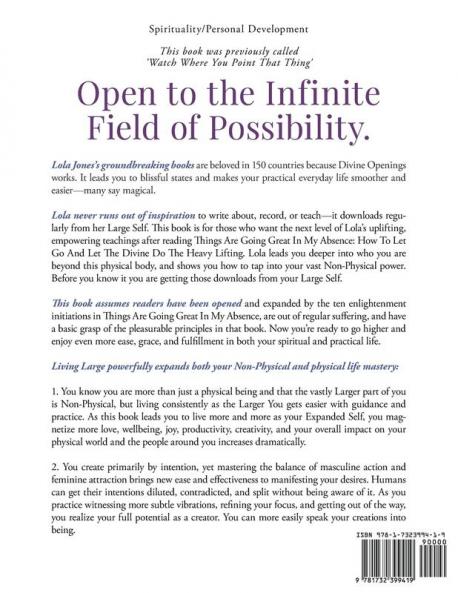 Living Large: Mastering Your Power Of Intention: (formerly titled Watch Where You Point That Thing)