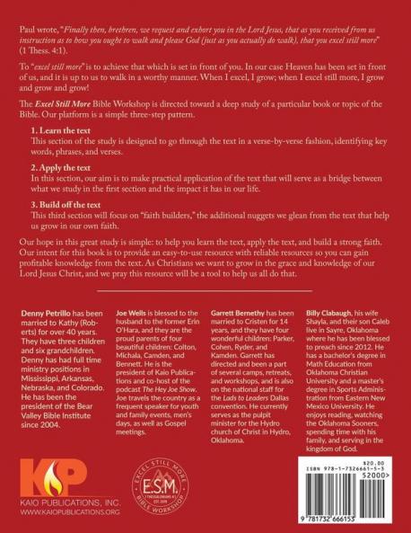 Excel Still More Bible Workshop