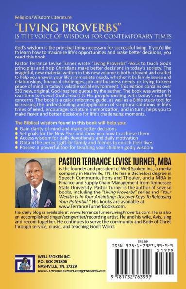 Distinguished Wisdom Presents. . . Living Proverbs-Vol. 3