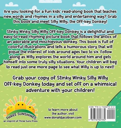 Stinky Winky Silly Willy off-Key Donkey: A Fun Rhyming Animal Bedtime Book for Kids: 1 (Really Silly Wonky Songy Children's Books)